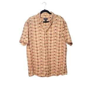 Woolrich Men's Cream Lightweight Canoe Button Down Shirt Size XL